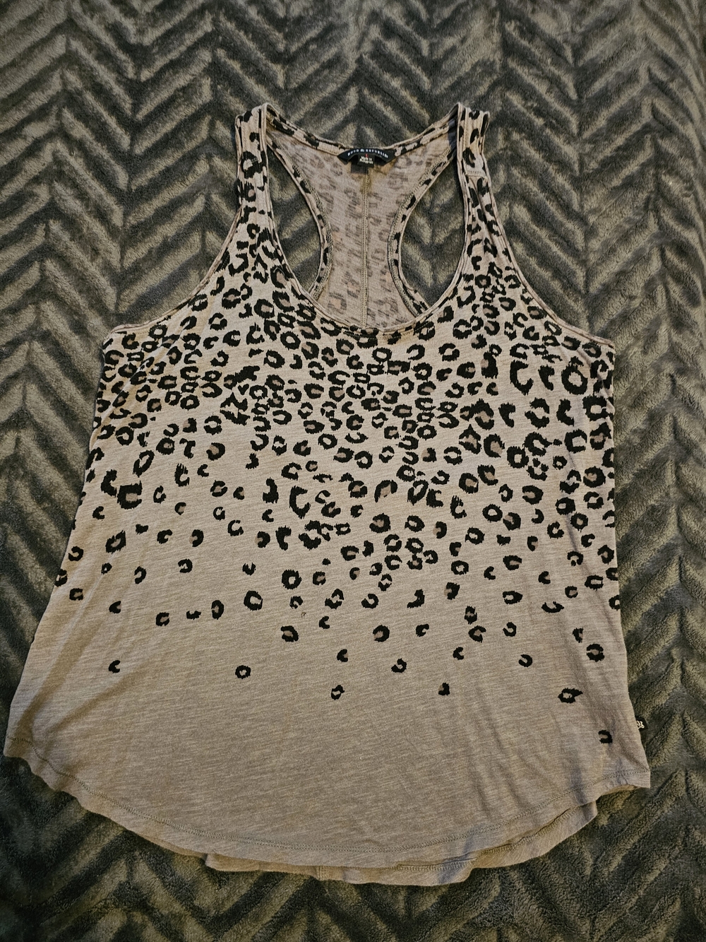 🐆 Rock & Republic Women’s Large Leopard Print Racerback Tank Top